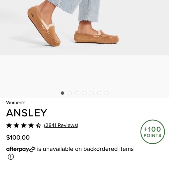 Ugg Ansley Chestnut Suede Shoes-Size 8 - Picture 6 of 6